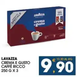 SeBón Supermercati Lavazza crema e gusto caffè ricco offerta