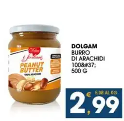 SeBón Supermercati Dolgam burro di arachidi offerta