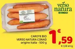 Conad City Carote bio Verso Natura Conad offerta