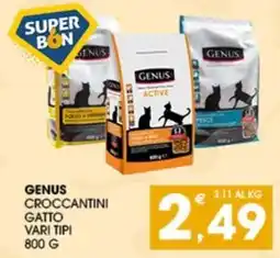 SeBón Supermercati Genus croccantini gatto offerta
