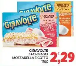 Eté Giravolte 3 formaggi mozzarella e cotto offerta