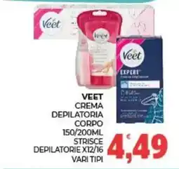 Eté Veet crema depilatoria corpo offerta