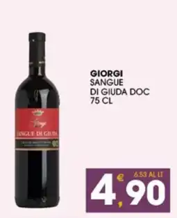 SeBón Supermercati Giorgi Sangue di Giuda DOC offerta