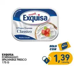 SeBón Supermercati Exquisa formaggio spalmabile fresco offerta