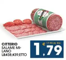 SeBón Supermercati Citterio Salame Milano offerta