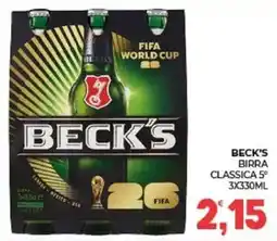 Eté Beck's birra classica 5° offerta