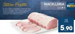 SeBón Supermercati Lonza a fette di suino offerta