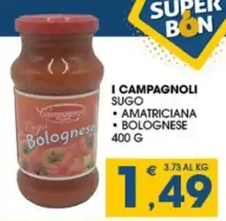 SeBón Supermercati I Campagnoli sugo offerta