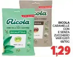 Eté Ricola caramelle con e senza zucchero offerta