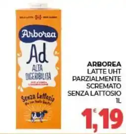 Eté Arborea latte UHT parzialmente scremato senza lattosio offerta