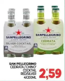 Eté San Pellegrino Cedrata/Chino' Cocktail Red/Silver offerta