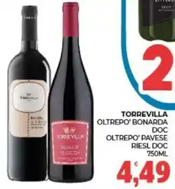 Eté Torrevilla Oltrepo' Bonarda DOC Oltrepo' Pavese Riesl DOC offerta