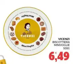 Eté Vicenzi biscottiera minivoglie offerta