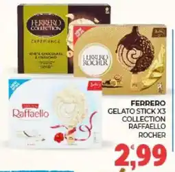 Eté Ferrero gelato stick collection raffaello rocher offerta