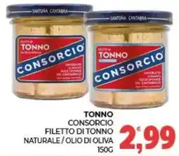 Eté Tonno Consorcio filetto di tonno naturale offerta