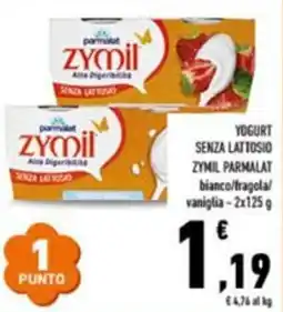 Conad City Yogurt senza lattosio Zymil Parmalat offerta