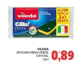 Eté Vileda spugna fibra verde crystal offerta