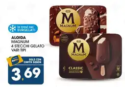 SeBón Supermercati Algida Magnum 4 steccchi gelato vari tipi offerta