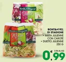 SeBón Supermercati Bontà di Stagione Mistà Julienne offerta
