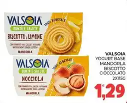 Eté Valsòia yogurt base mandorla biscotto cioccolato offerta