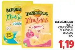 Eté Leerdammer fette xtrasottili classiche leggere offerta