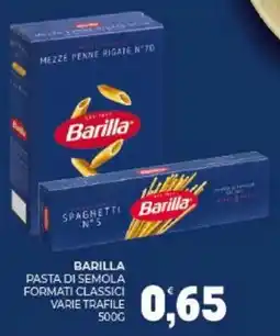 Eté Barilla pasta di semola formati classici varie trafile offerta