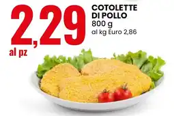 Eurospin Cotolette di pollo offerta