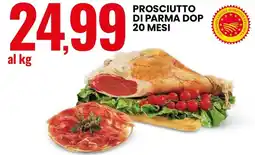 Eurospin Prosciutto di parma dop 20 mesi offerta
