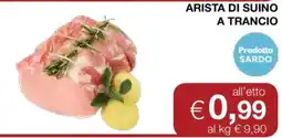 Coop Arista di suino a trancio offerta