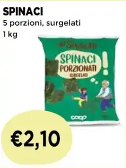 Coop Spinaci porzionati surgelati offerta