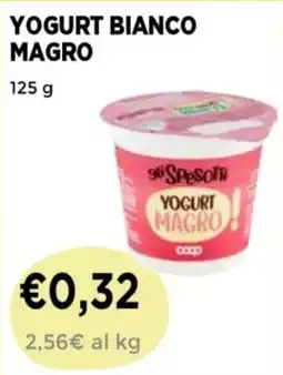 Coop Yogurt bianco magro Spesota offerta