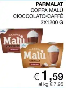 Coop Parmalat Coppa Malù Cioccolato/Caffè offerta