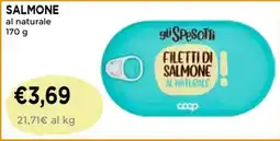Coop Filetti di salmone al naturale offerta