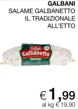 Coop Salame Galbanetto il tradizionale all'etto offerta
