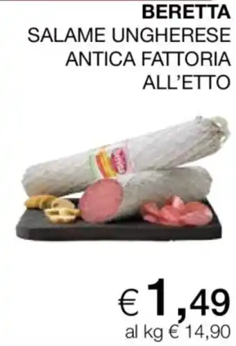 Coop Beretta salame ungherese antica fattoria all'etto offerta