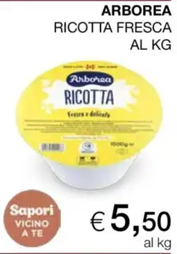 Coop Arborea ricotta fresca offerta