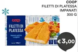 Coop Coop filetti di platessa offerta
