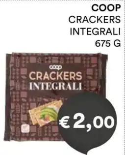 Coop Coop crackers integrali offerta