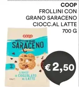 Coop Coop Frollini con grano saraceno ciocc.al latte offerta