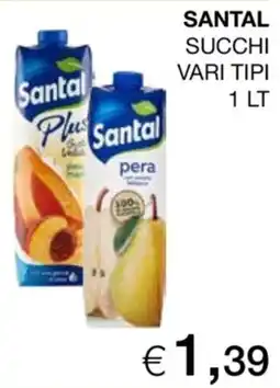 Coop Santal succhi vari tipi offerta