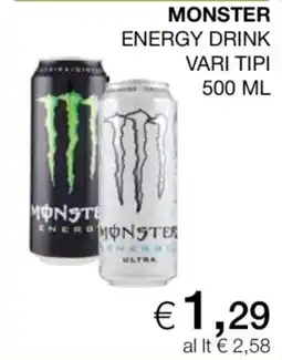 Coop Monster energy drink offerta