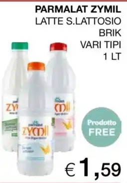 Coop Parmalat Zymil latte s.lattosio offerta