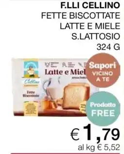 Coop Fette biscottate latte e miele offerta