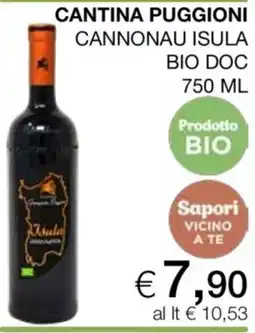 Coop Cantina Puggioni Cannonau Isula Bio Doc offerta