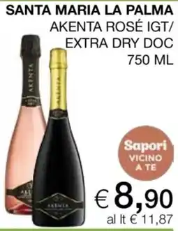 Coop Akenta Rosé IGT/Extra Dry Doc offerta