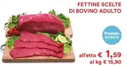 Coop Fettine scelte di bovino adulto offerta