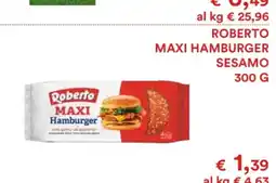 Coop Roberto Maxi Hamburger con semi di sesamo offerta
