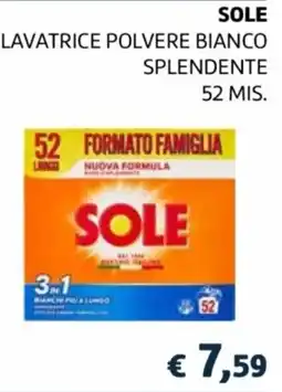 Coop Lavatrice polvere bianco splendente Sole offerta