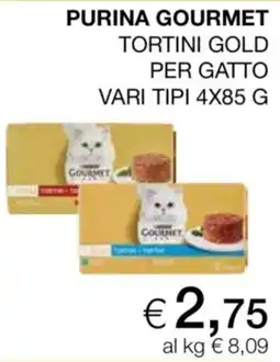 Coop Purina Gourmet tortini gold per gatto offerta