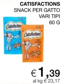 Coop Catisfactions snack per gatto offerta